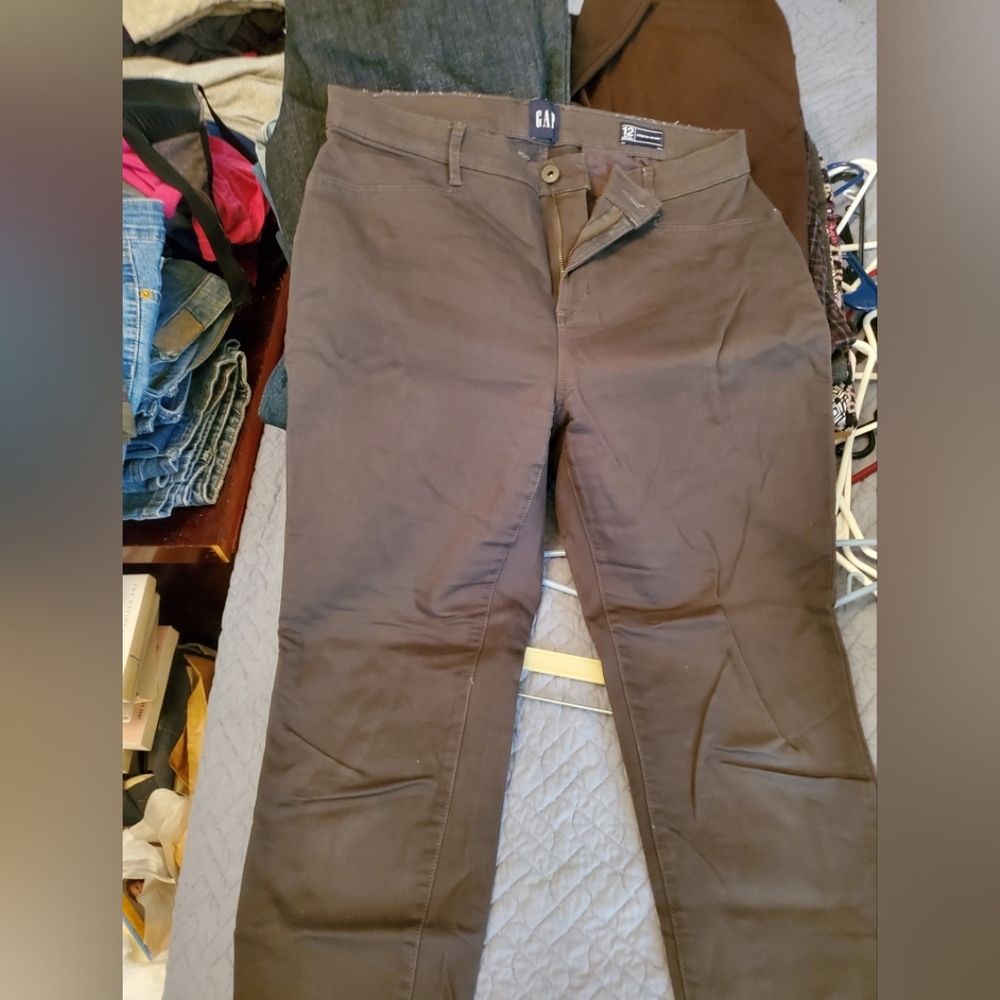 GAP Gray Stretch Skinny Jeans Size 12